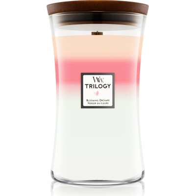 WoodWick Trilogy Blooming Orchard ароматна свещ 609.5 гр