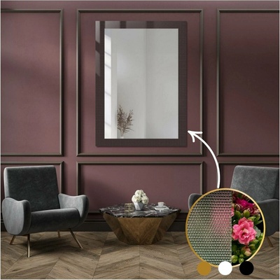Alfaram obdélníkové zrcadlo na ornamentálním skle Master Point LUXORA SOLEIL 120x60