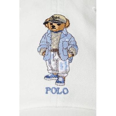 Ralph Lauren Памучна шапка с козирка Polo Ralph Lauren в бежово с апликация 710963775 (710963775)