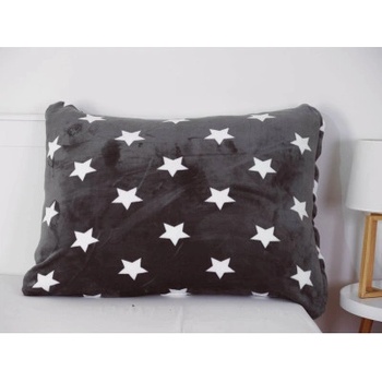 MKLozkoviny.sk mikroplyš Estrelas sivé 70 x 90 cm