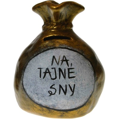 Pokladnička s nápisom - na tajné sny