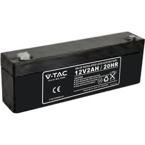 V-TAC 2.0Ah 12V Акумулаторна Батерия T1 178*35*60(67) мм - 23450 (23450)