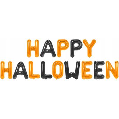 PartyPal Fóliový balónek NÁPIS HAPPY HALLOWEEN