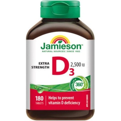 Jamieson Витамин D3 2500 IU 180табл