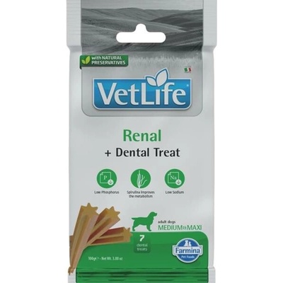 Vet Life Dog Dental Snack Renal Adult Medium & Maxi 100 g