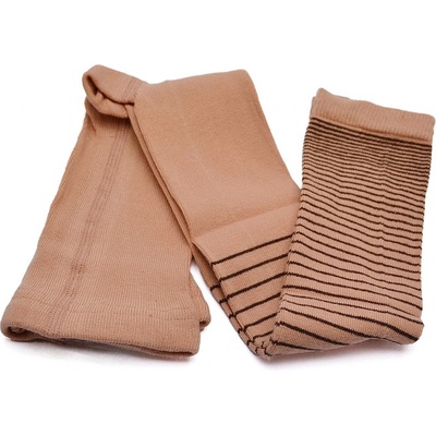 Dotex kamaše dvoubarevný pruh hnědá