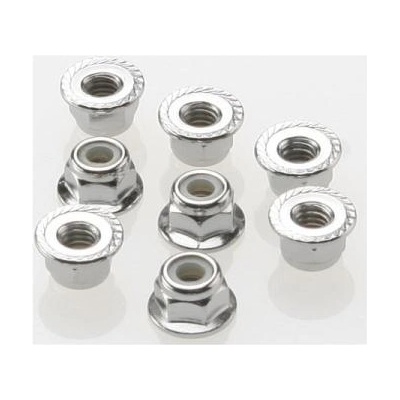 Traxxas гайка M4 самозаключваща се с яка стомана цинк. (8)