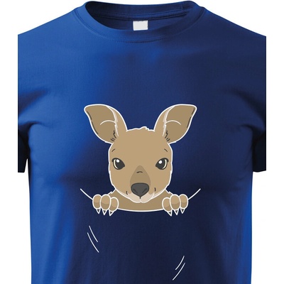 dětské triko Klokan modrá