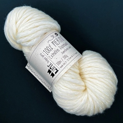 MMboutique Příze na barvení 100% merino ovčí vlna Extrafine SuperChunky 100 m