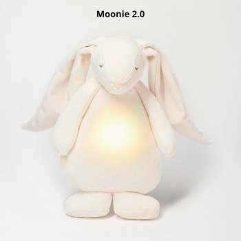 MOONIE 2.0: Приятелче за спокоен сън с нощна лампа и успокояващи звуци - ЗАЙО "cream (m-kcr2)