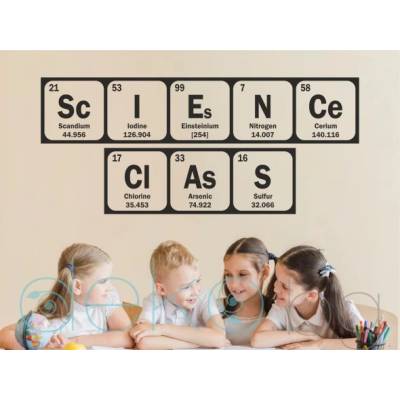ScIENCe ClAsS - дизайнерски стикер (15021)