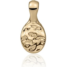 Sparkling Pozlacený přívěsek s mačkaným designem PENG26