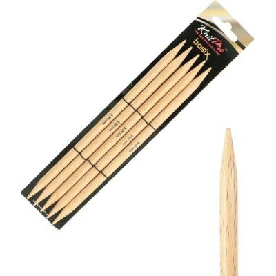 Dřevěné ponožkové jehlice Knitpro Basix Birch 20 cm 8 mm