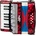 Latone AccordiStar Пиано акордеон Red (ACCORDISTAR-RD)