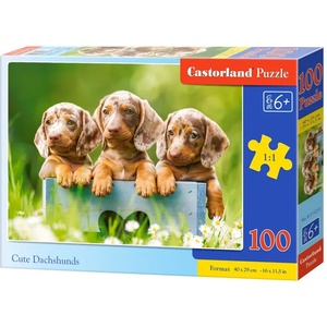 Castorland Пъзел Castorland от 100 части - Сладки кученца (B-111213) - ozone
