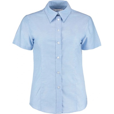 Kustom Kit košile KK 360 Oxford krátký rukáv dámská světlá Modrá