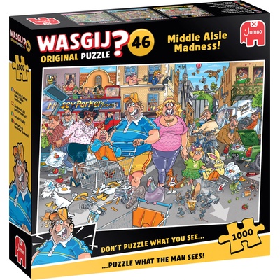 Jumbo - Puzzle Wasgij: Original 46 - Middle Aisle Madness! - 1 000 piese