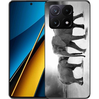 mmCase Gelové Xiaomi Poco X6 Pro 5G - černobílí sloni