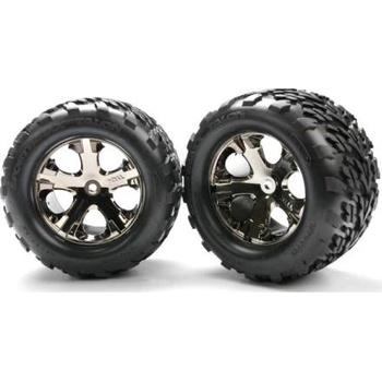 Traxxas колело 2.8", All-Star черно хромиран диск, 29mm, гума Talon (чифт)