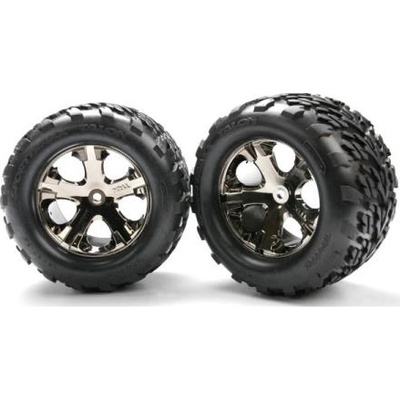 Traxxas колело 2.8", All-Star черно хромиран диск, 29mm, гума Talon (чифт)