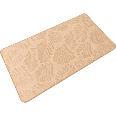 Takoy Koberec 80x150 vzor lístie svetlo hnedý-HT-00397 | 80 x 150 cm
