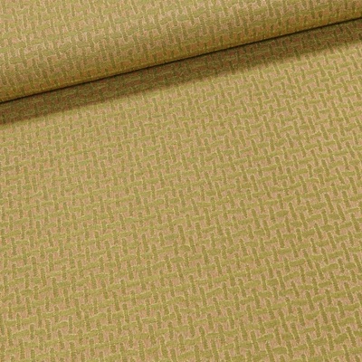 Mantis potahová látka PL5, béžovo-zelené čárky, š.140cm (látka v metráži)