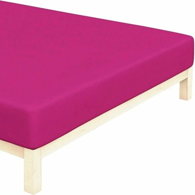 BedTex bavlna jersey napínací prostěradlo sytě růžové 90x200