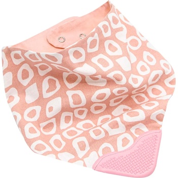 Image 1 of BabyJem Лигавник-бандана с гризалка BabyJem - Розов (686)