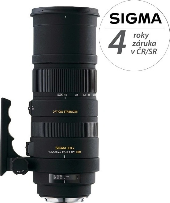 SIGMA 150-500mm f/5-6.3 APO DG OS HSM Canon - Heureka.cz
