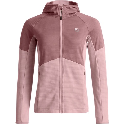Ortovox Fleece Light Grid Hoody W ružová