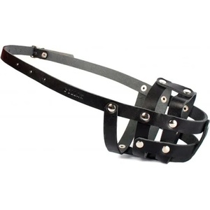COLLAR Кожена намордник за куче Collar черен - кокер шпаньол