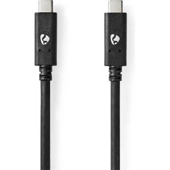 Nedis CCGW64750BK10 USB C - USB C (USB-C) кабел, USB 3.2 Gen 2, 100W, 4K60Hz, 10 Gbps, дължина 1 м (CCGW64750BK10)