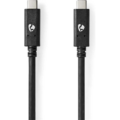 Nedis CCGW64750BK10 USB C - USB C (USB-C) кабел, USB 3.2 Gen 2, 100W, 4K60Hz, 10 Gbps, дължина 1 м (CCGW64750BK10)