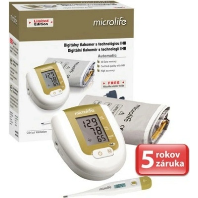 Microlife BP 3AG1 zlatý+ teplomer