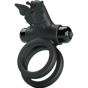Pretty Love Вибриращ двоен пенис пръстен Ring IX