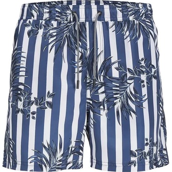 JACK & JONES Бански гащета Jack & jones Fiji Swim Summer swimming shorts - Blue (Ensign Blue / Stripes Stripes)