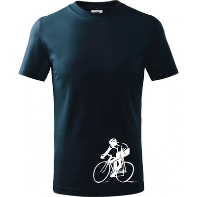 Cestný cyklista tričko detské tmavomodrá