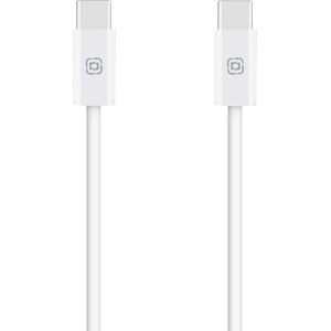 OBALME Кабел с бързо зареждане за устройства с USB-C порт - OBALME Long Run USB-C to USB-C Cable 60W (100 см) (бял) (OM60CC1W)