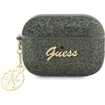 Guess AirPods Pro 2 cover khaki Glitter Flake 4G Charm (GUAP2GLGSHA)