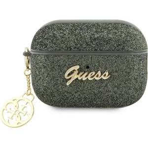 Guess AirPods Pro 2 калъф khaki Glitter Flake 4G Charm (GUAP2GLGSHA)