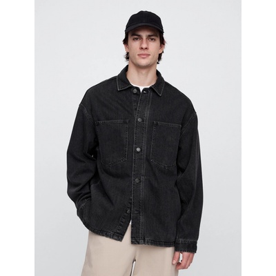 GAP pánska Oversize džínsová košilová bunda SuperSoft 744565-00