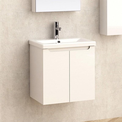 Inter Ceramic Конзолен PVC шкаф за баня ICP 5155, Inter Ceramic, с умивалник, 55x51x40см (5155)