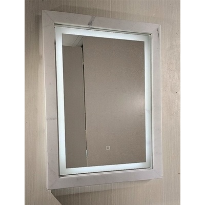 Inter Ceramic LED Огледало за стена Inter Ceramic - ICL 8060WM, 60 x 80 cm, бял мрамор (ICL 8060WM)