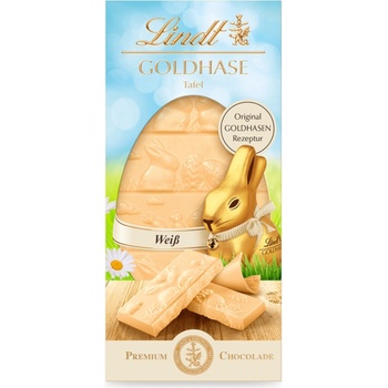 Lindt Zlatý zajačik čokoláda biela 120 g
