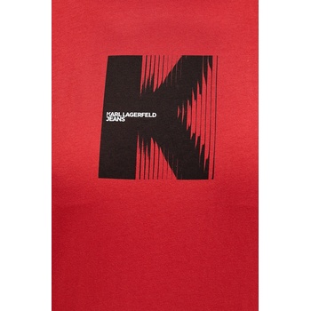 Karl Lagerfeld Jeans Памучна тениска Karl Lagerfeld Jeans (B1W17055)