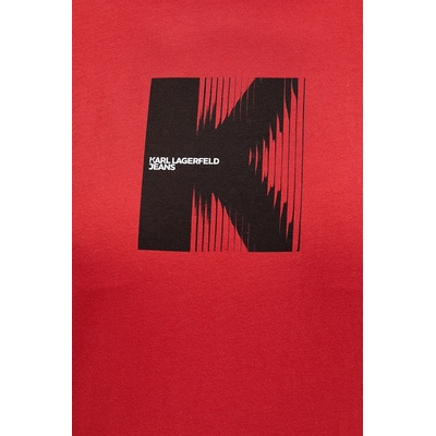 Karl Lagerfeld Jeans Памучна тениска Karl Lagerfeld Jeans (B1W17055)