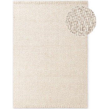 Elle Decoration Ръчно изработен килим със смес от вълна в цвят слонова кост 160x230 cm Majoli - Elle Decoration (106238-160x230)