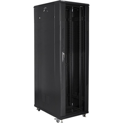 Lanberg Комуникационен шкаф Lanberg rack cabinet 19" free-standing 42U / 800x1000 self-assembly flat pack, black (FF01-8042-12B)