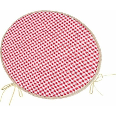 Bellatex Berta okrúhly hladký Kocka červená, 40 cm