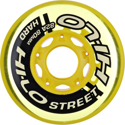 HI-LO Street Hockey Outdoor Yellow 68 mm 82A (4 ks)